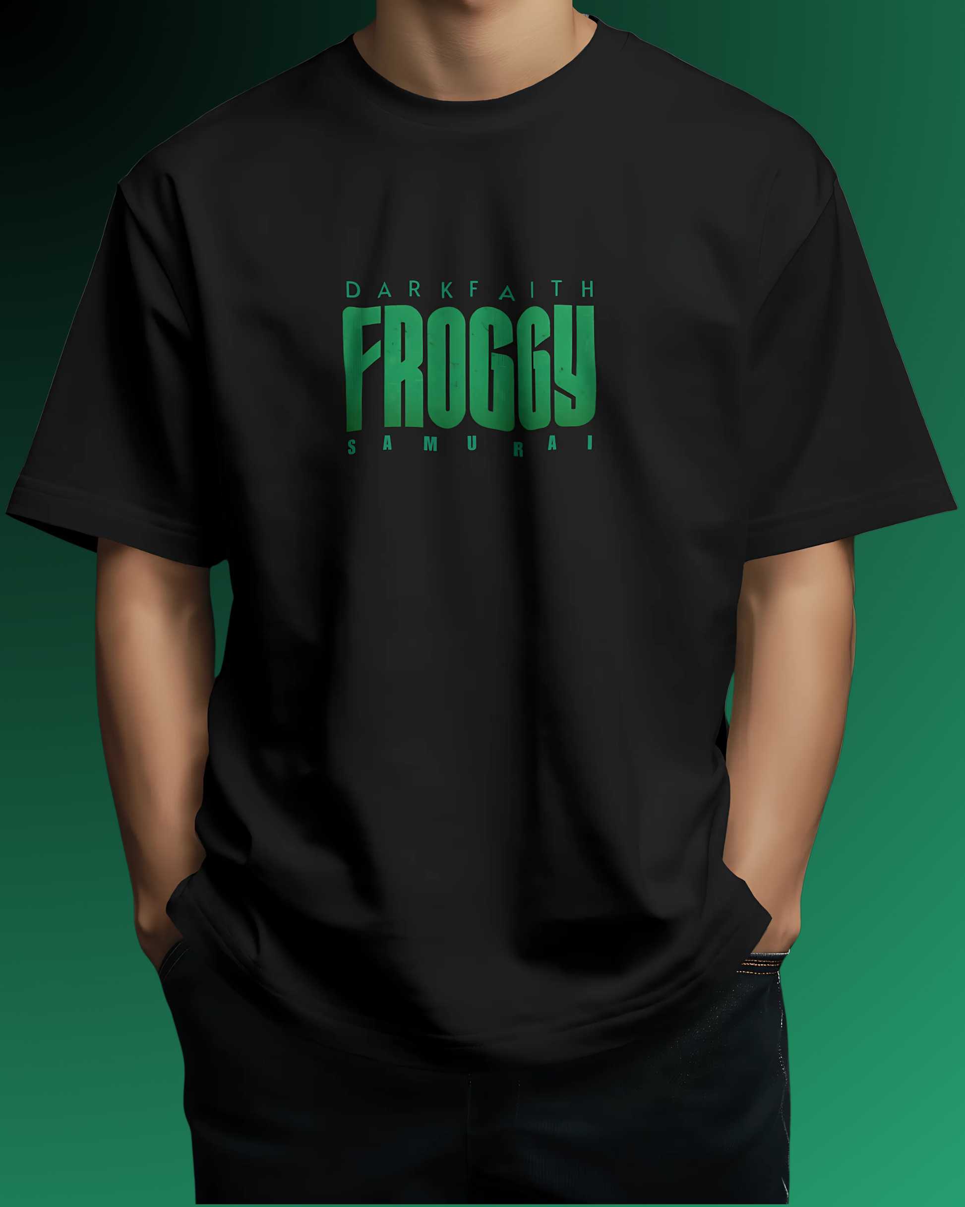 Froggy Samurai | Terry Oversized Tee
