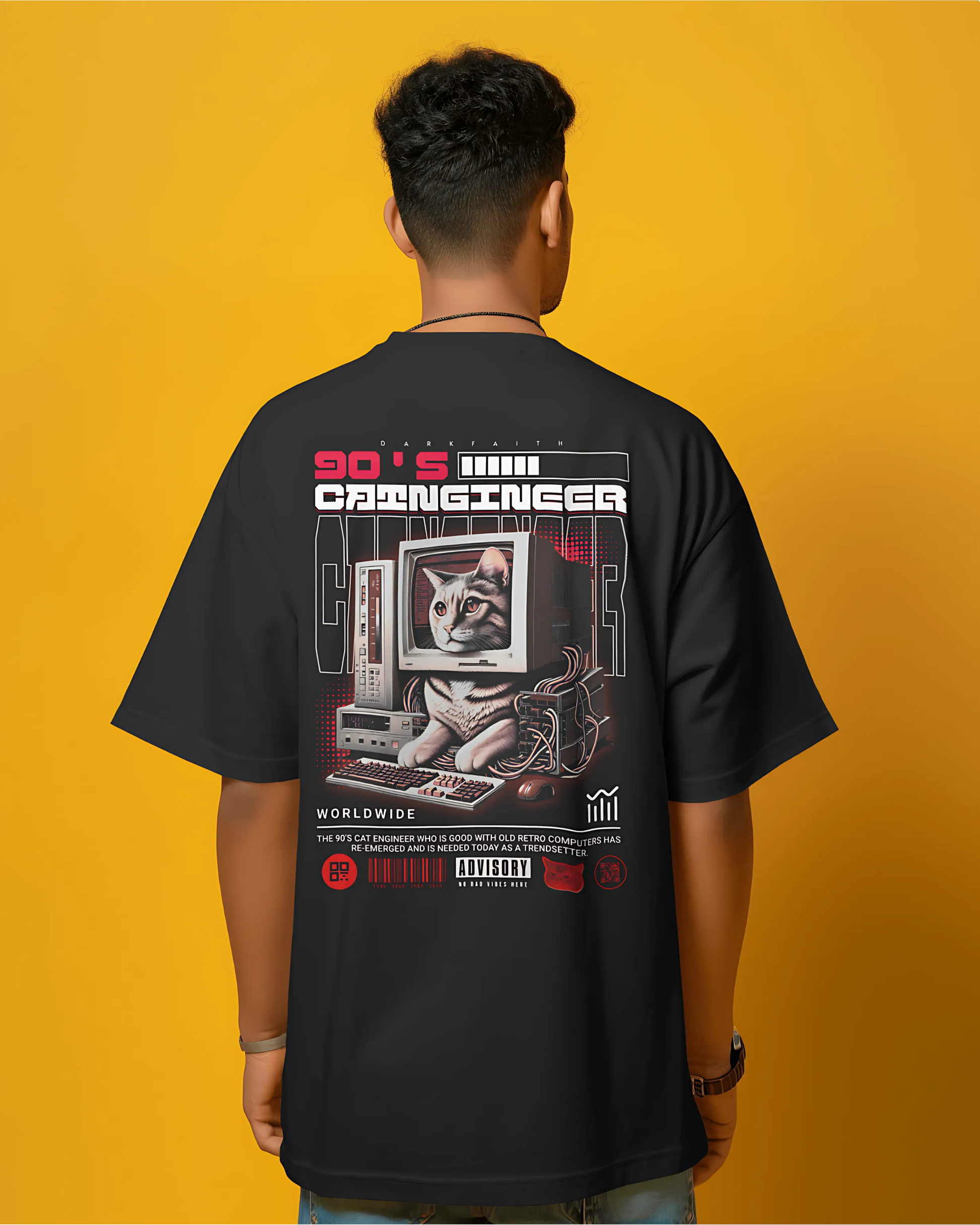 Catngineer | Terry Oversized Tee