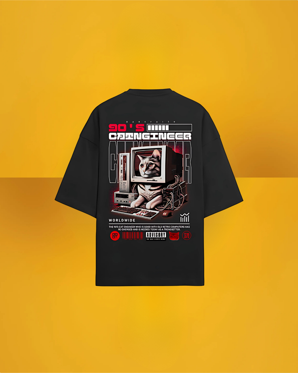 Catngineer | Terry Oversized Tee