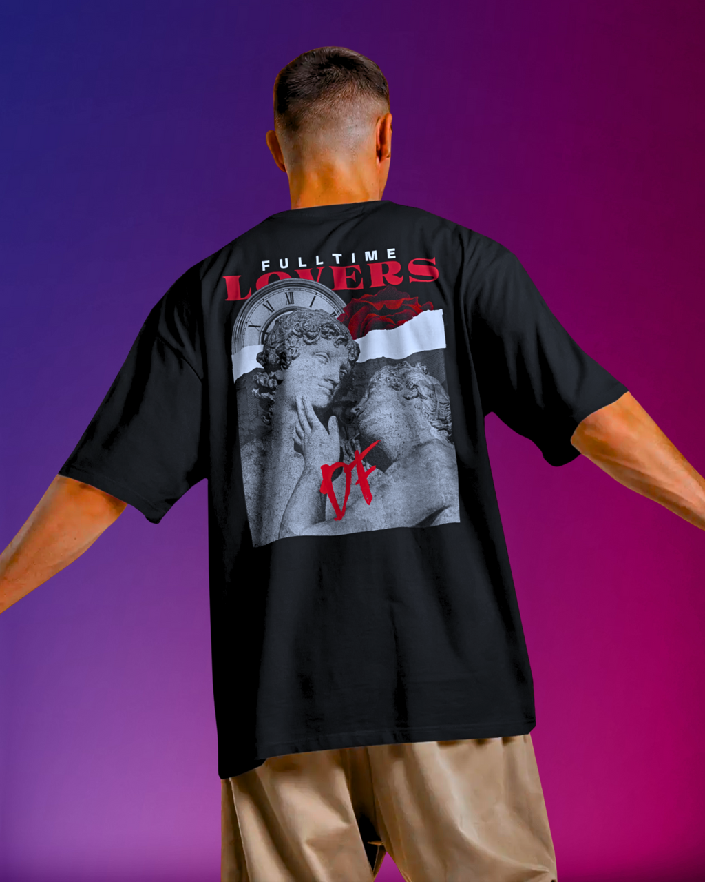 Full Time Lovers | Oversized Classic T-Shirt
