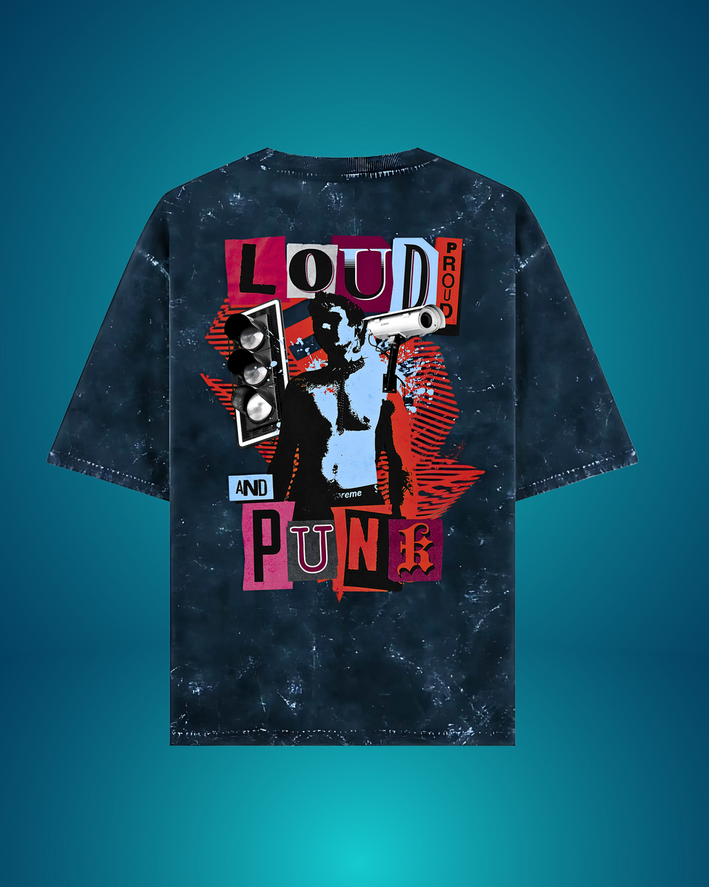 Loud Proud & Punk | Acid Washed Oversized Tee