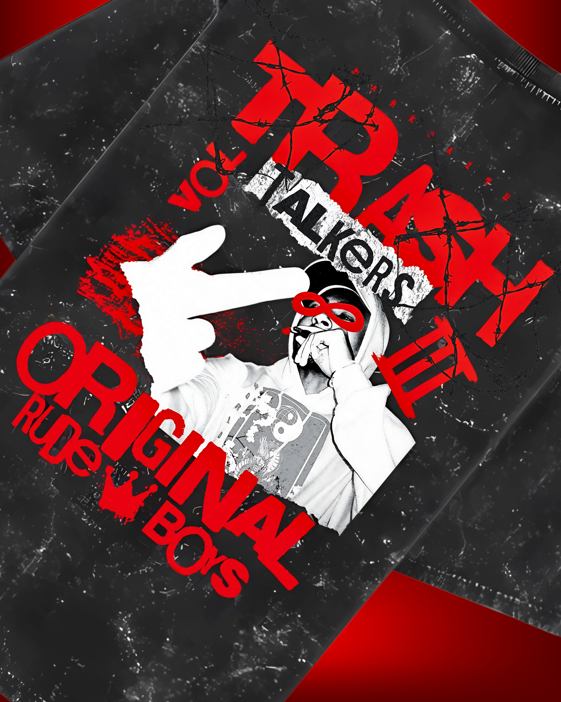 Trash Talkers | Acid Washed Oversized Tee