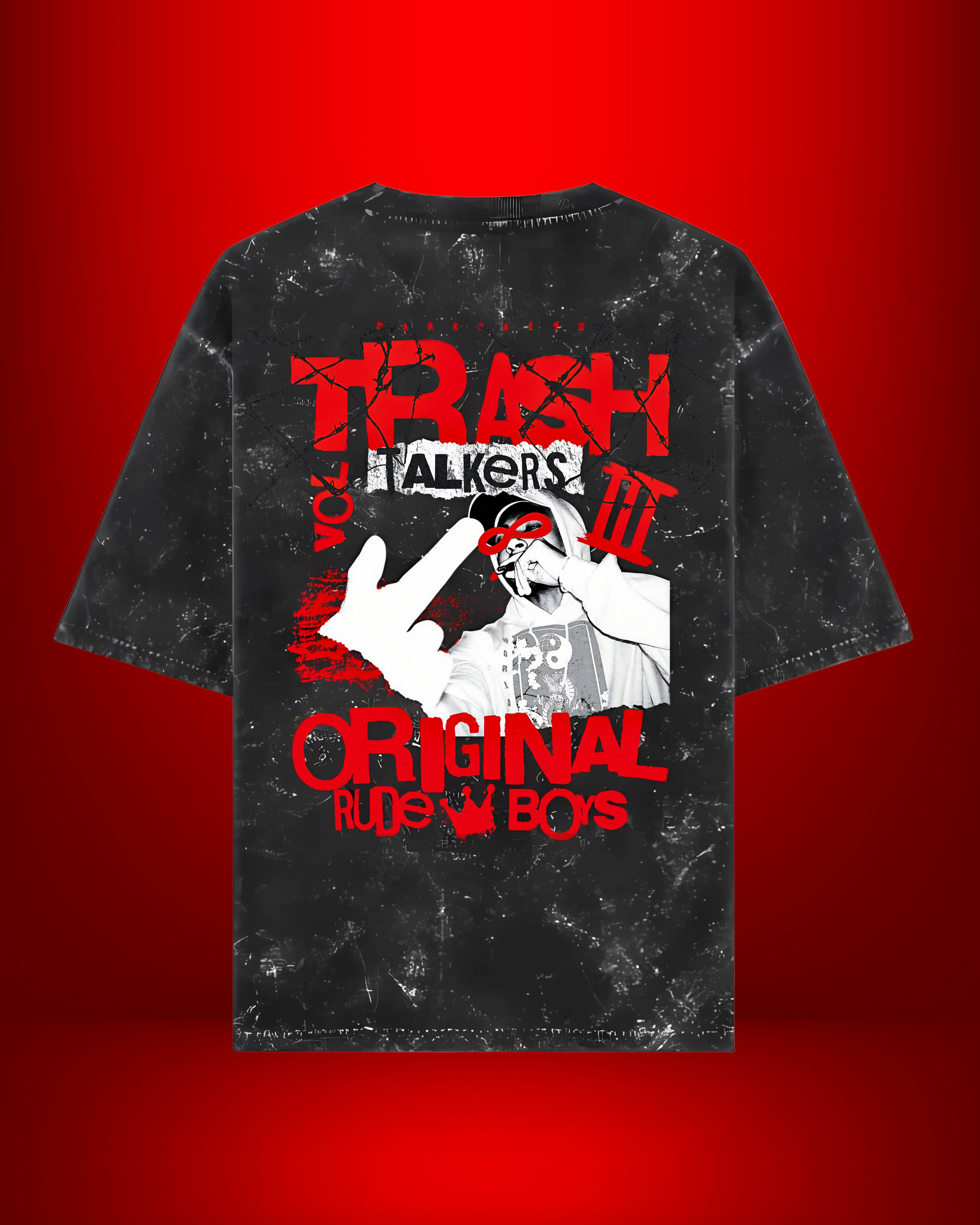 Trash Talkers | Acid Washed Oversized Tee