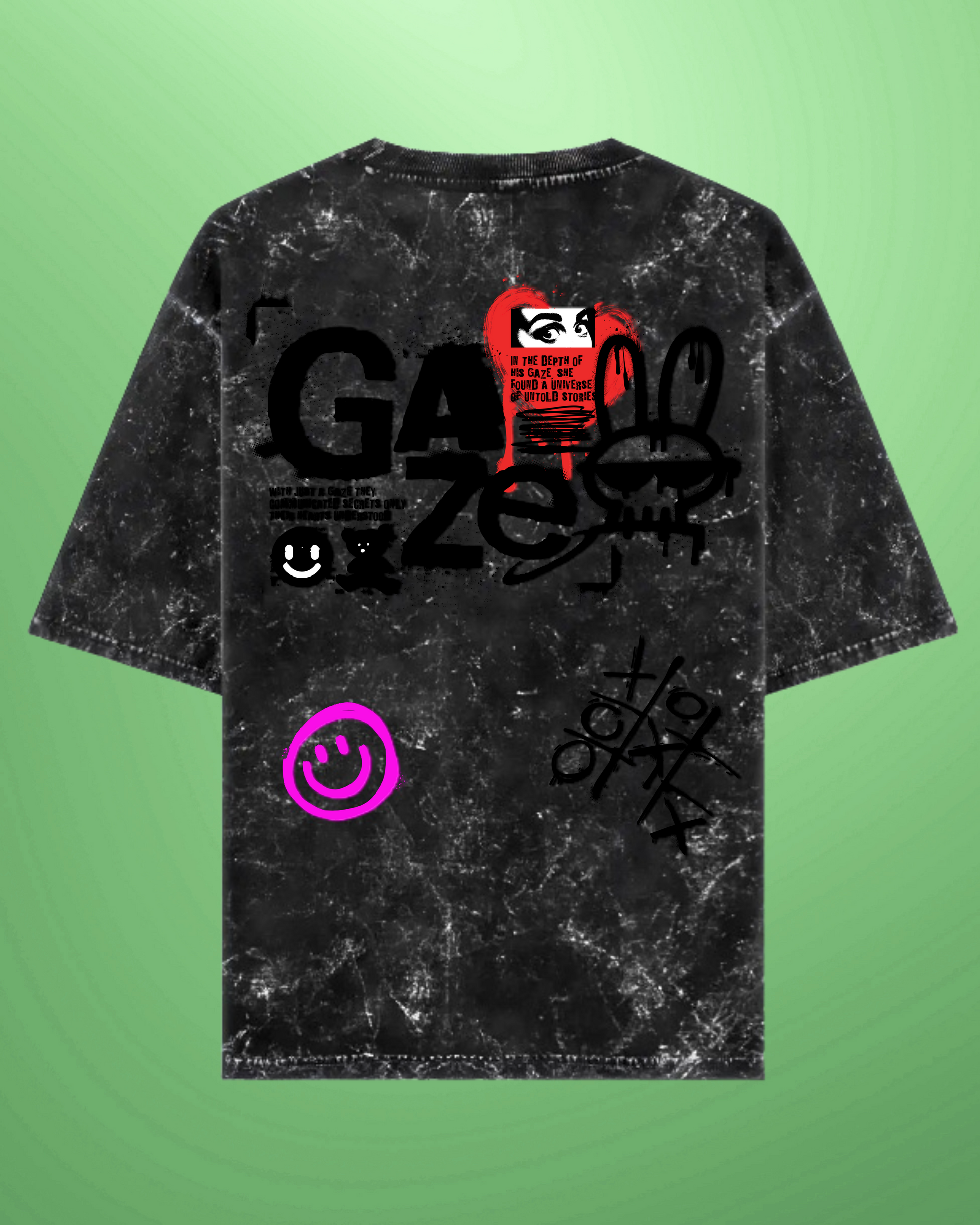 Gaze | Acid Washed Oversized Tee