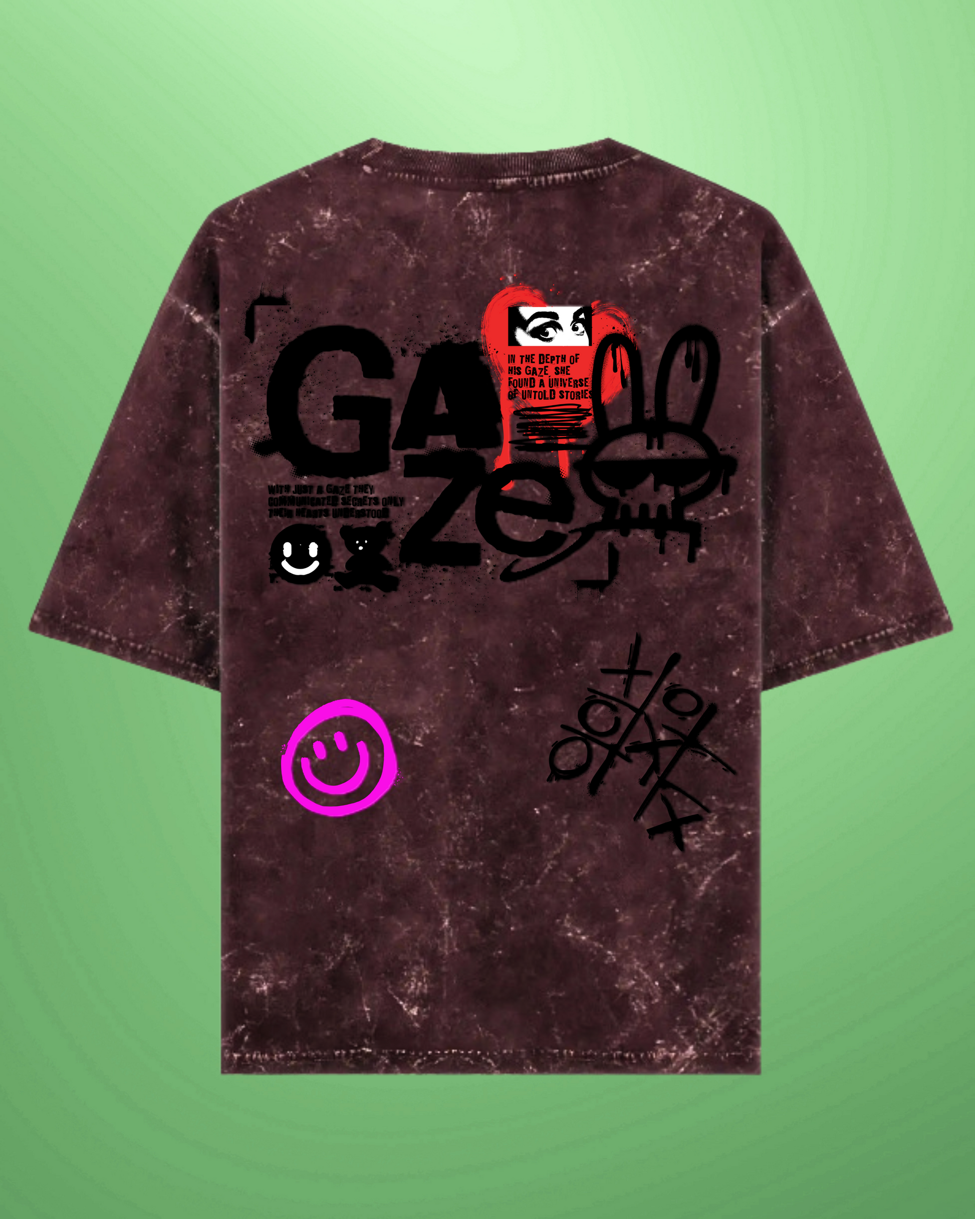 Gaze | Acid Washed Oversized Tee