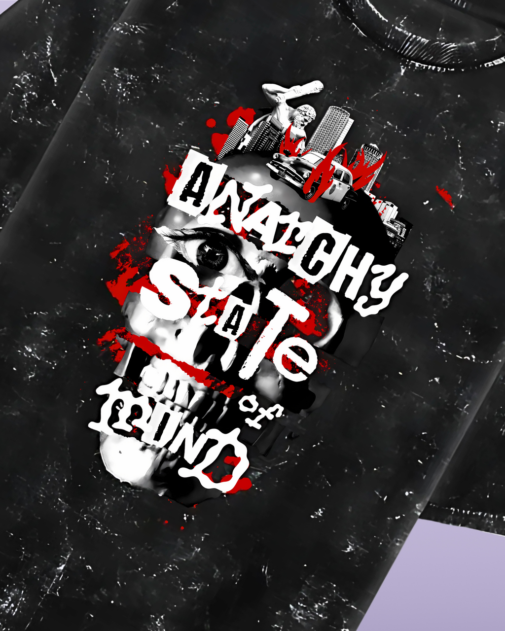 Anarchy | Acid Washed Oversized Tee