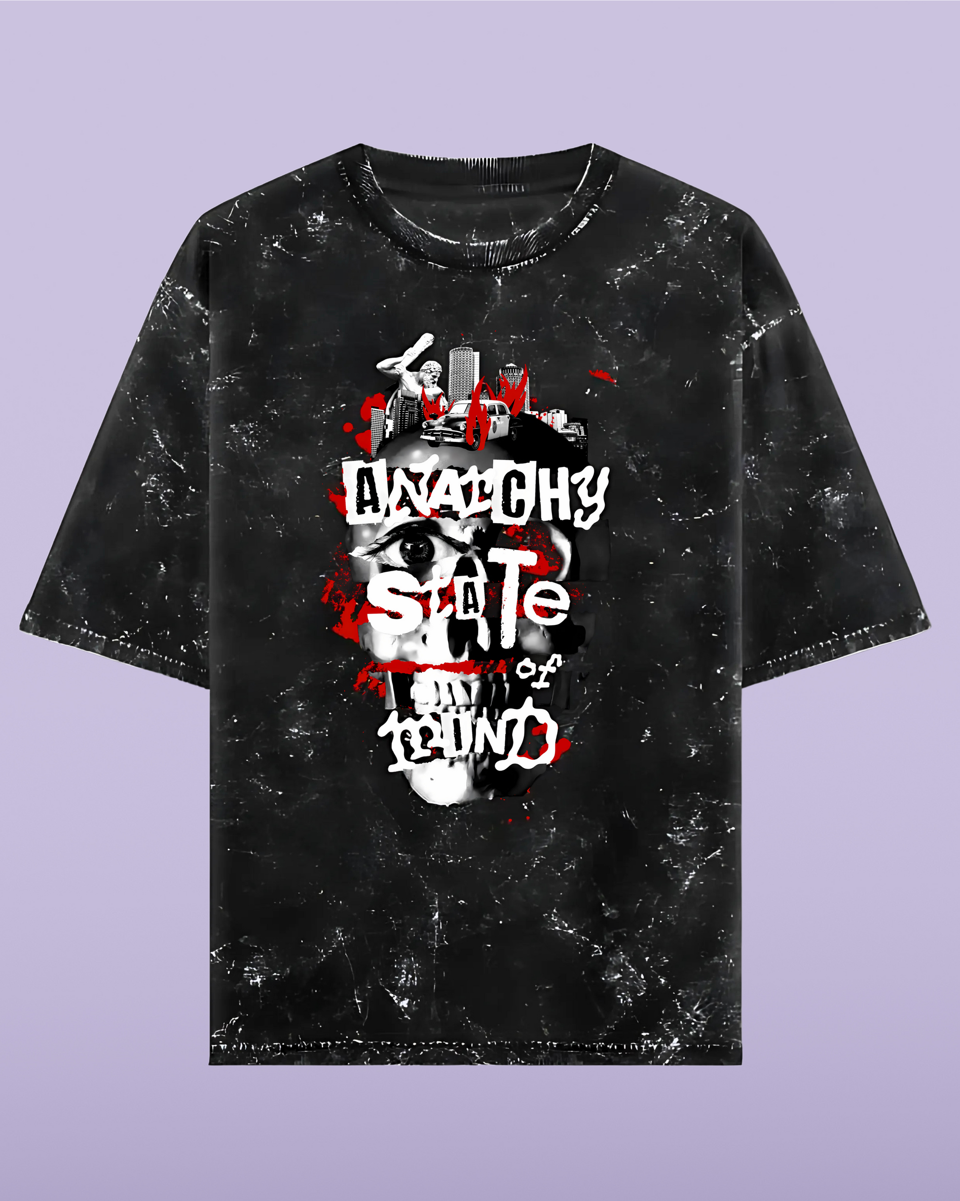 Anarchy | Acid Washed Oversized Tee