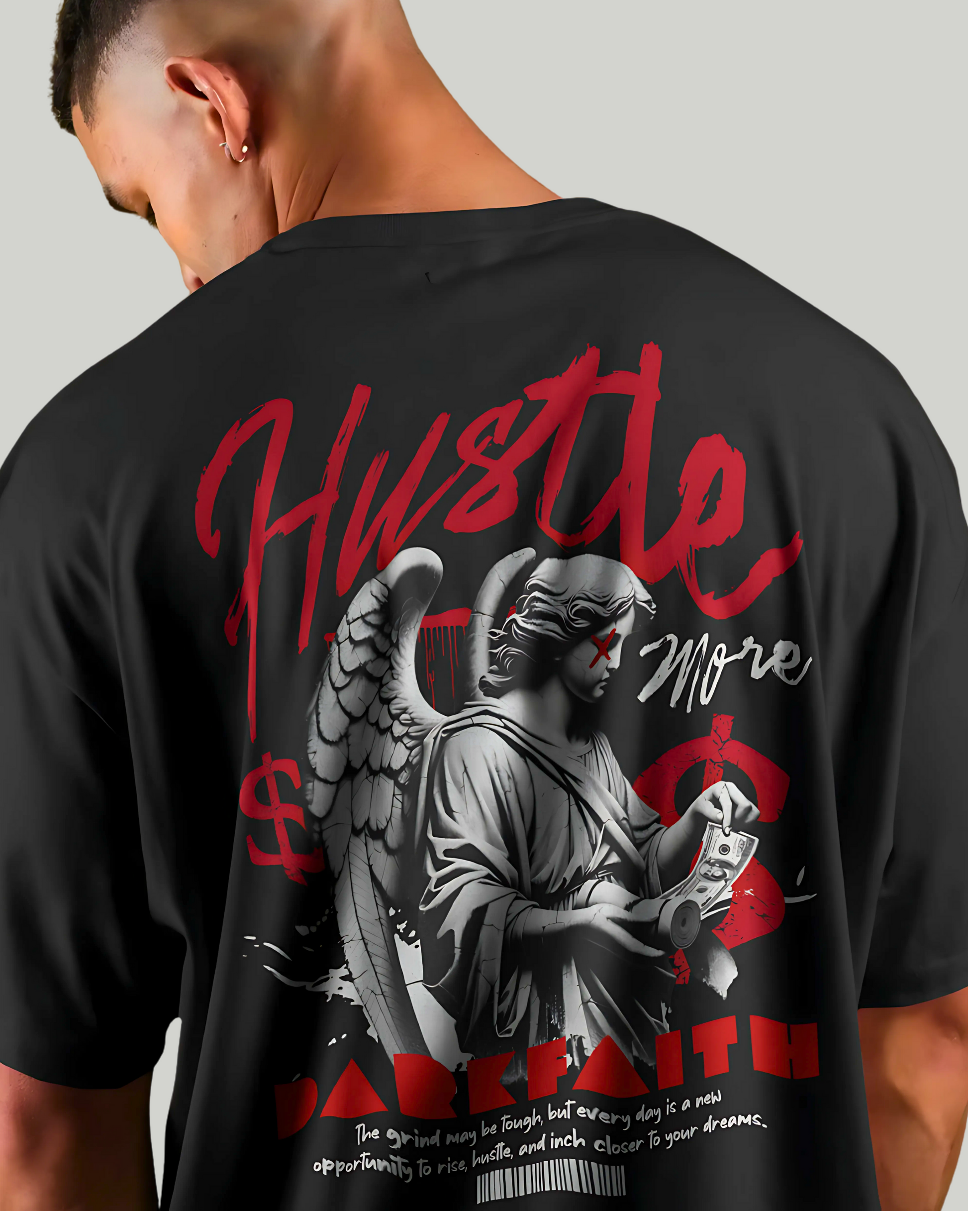 Hustle More | Terry Oversized Tee