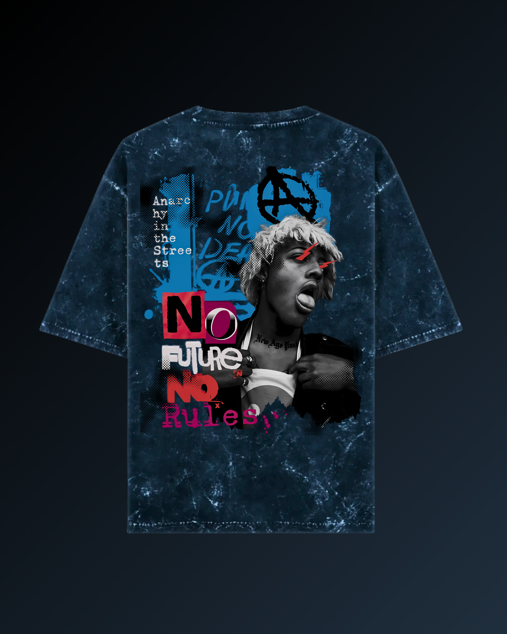 No Future | Acid Washed Oversized Tee