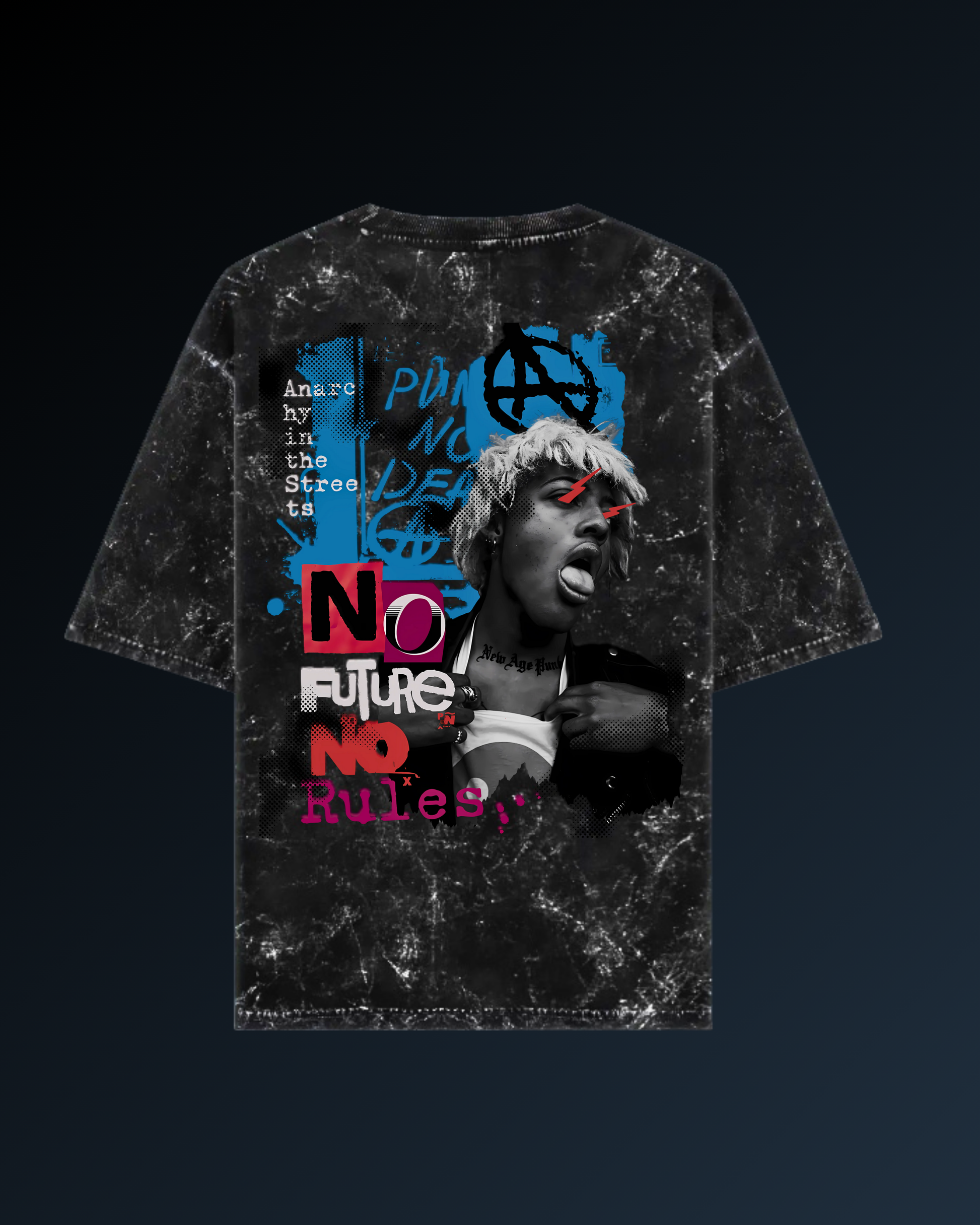 No Future | Acid Washed Oversized Tee
