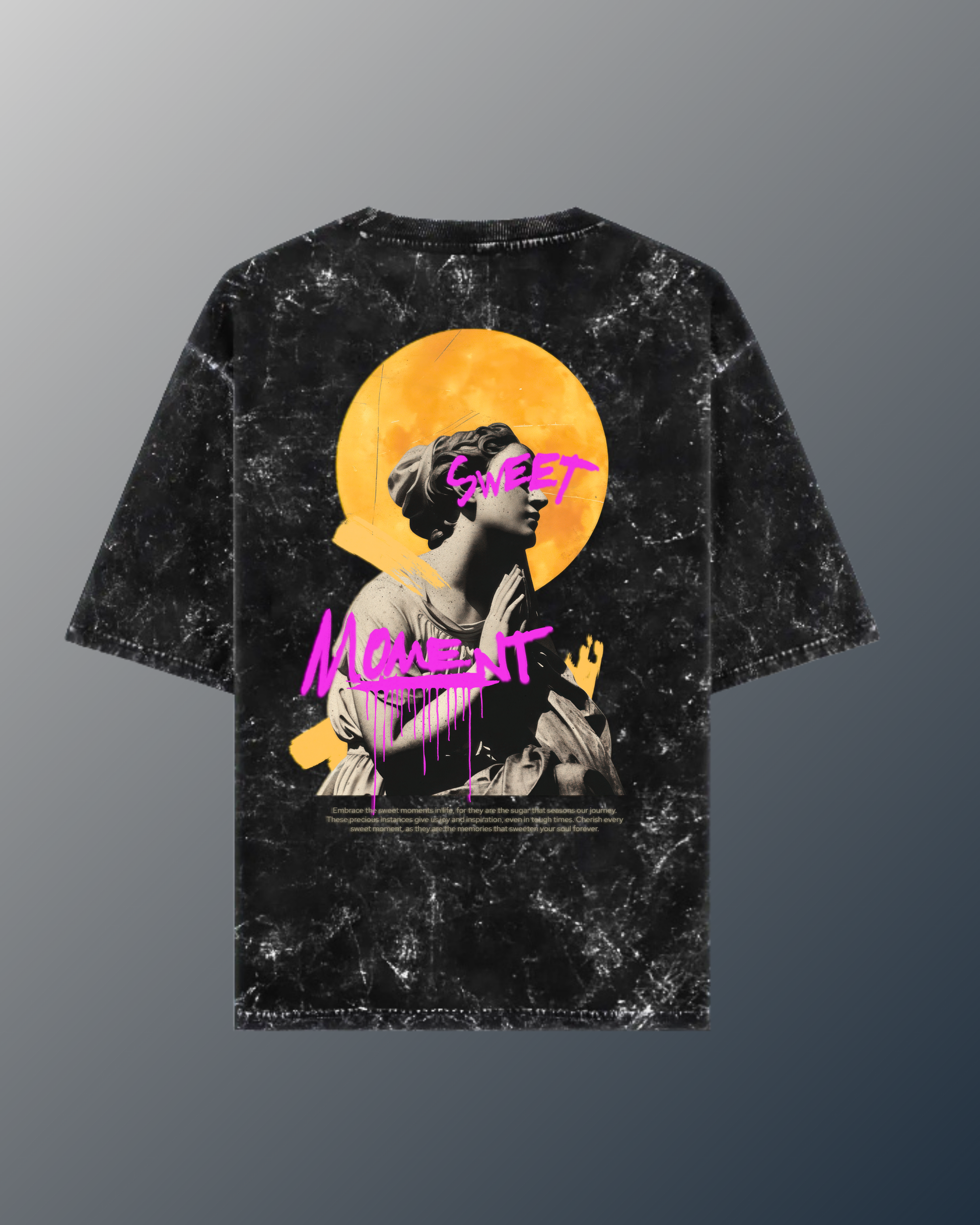 Sweet Moment | Acid Washed Oversized Tee