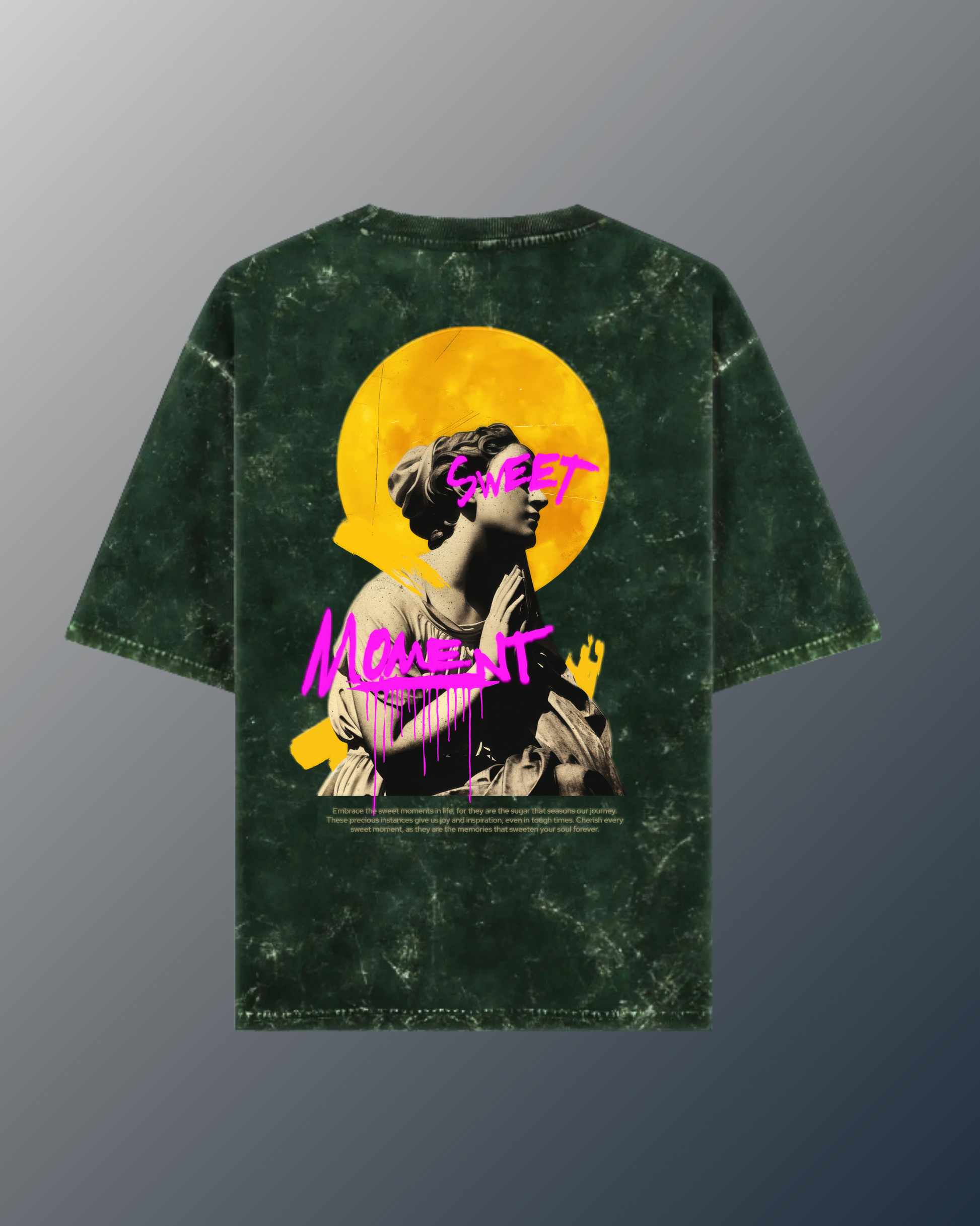 Sweet Moment | Acid Washed Oversized Tee